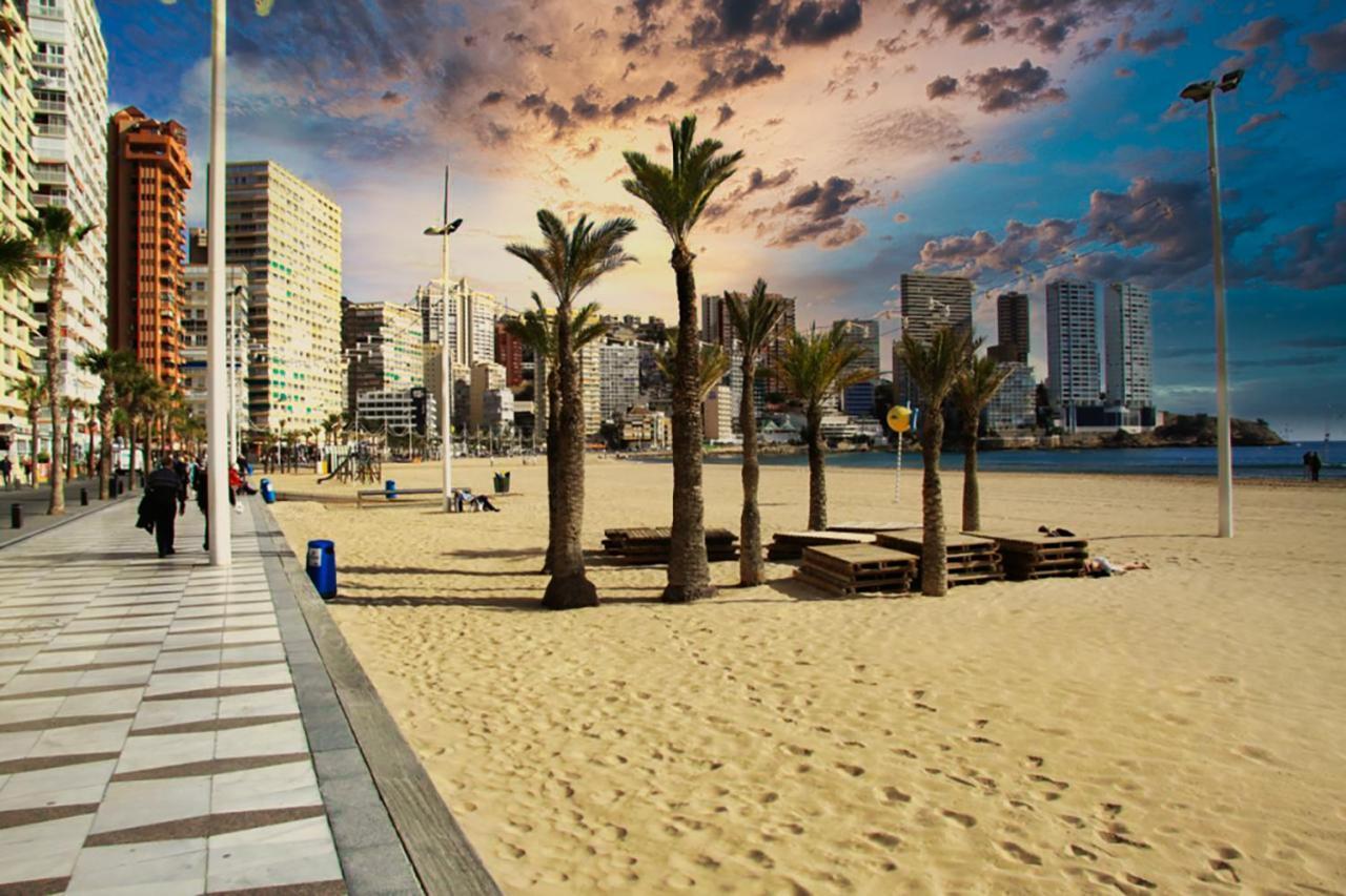 Beautiful Apartment Near Beach With Panoramic Sea-View Benidorm Bagian luar foto